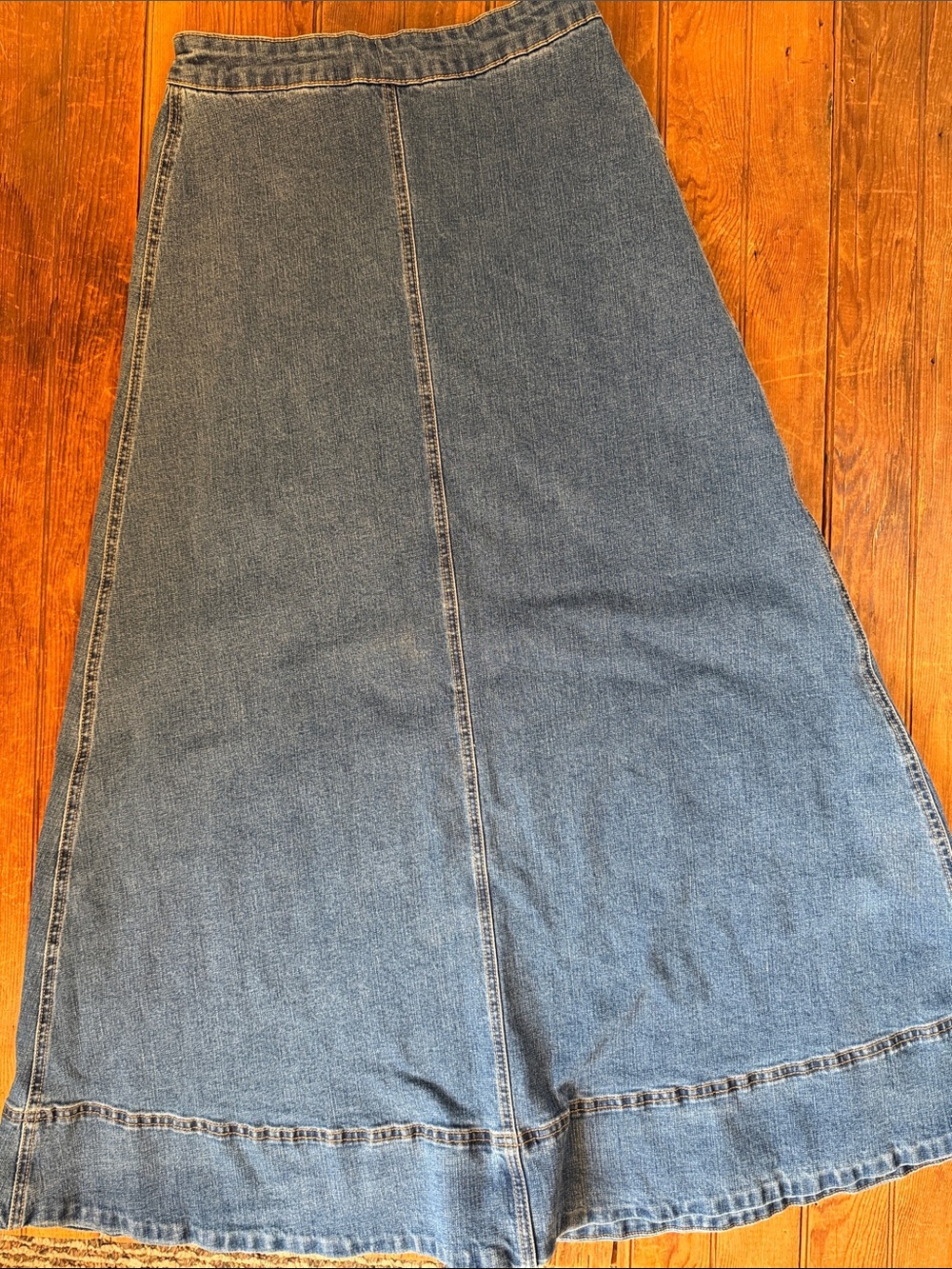 Parker Classic Blue Denim A-Line Maxi Skirt - Women Jeans size 6